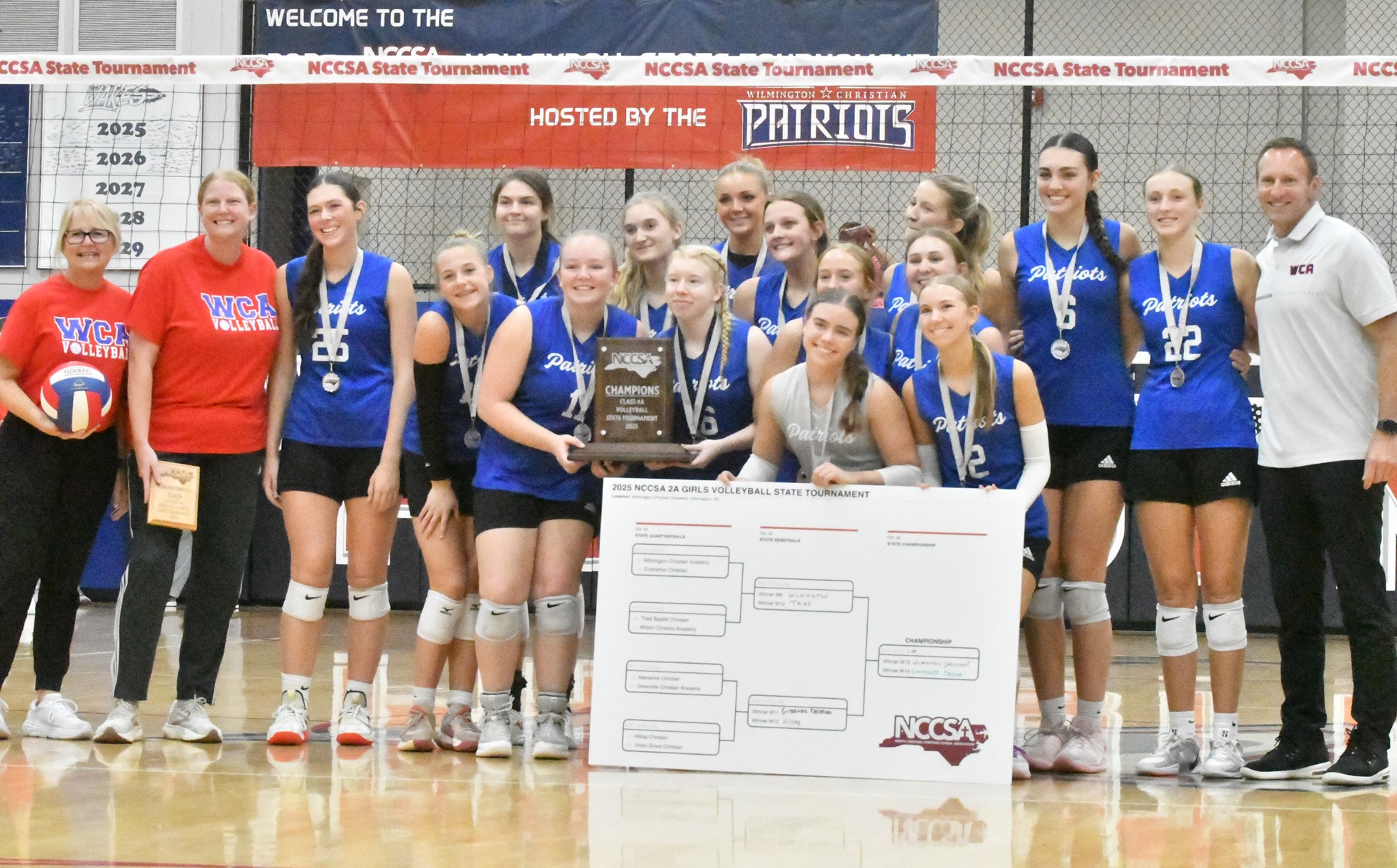 WCA captures NCCSA 2A volleyball state title in a sweep - Volleyball